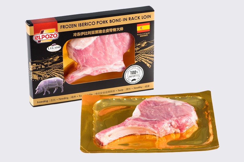 冷冻伊比利亚黑猪带骨大排（单片）