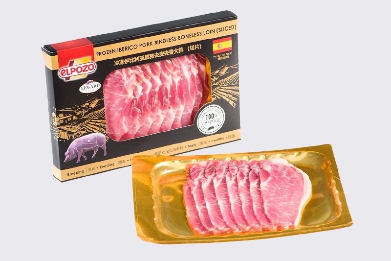 冷冻伊比利亚黑猪去骨大排切片
