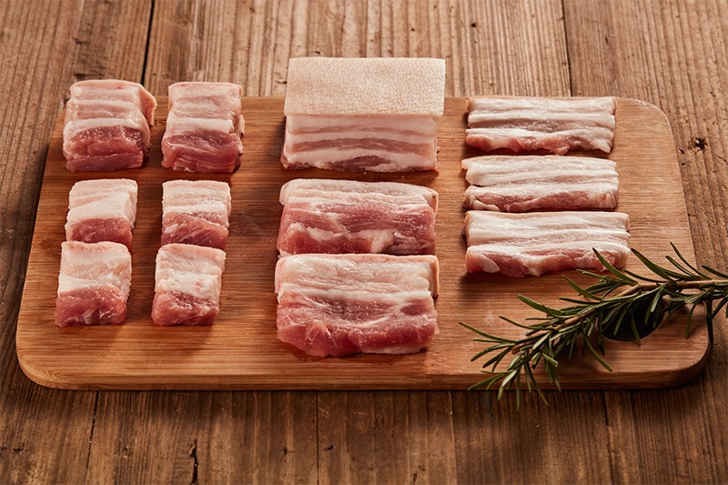 冷冻带皮去骨五花肉块